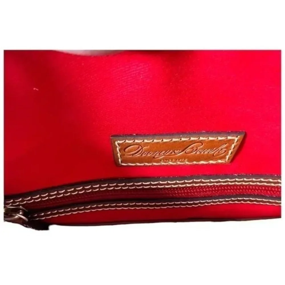 SOLD Dooney & Bourke Womens Grey Leather Lizard Embossed Zip Zip Satchel Handbag - Picture 11 of 14